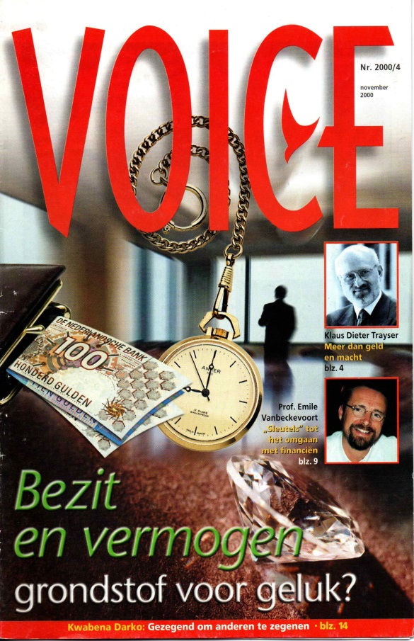 Front Page of Dutch VOICE 2000/4