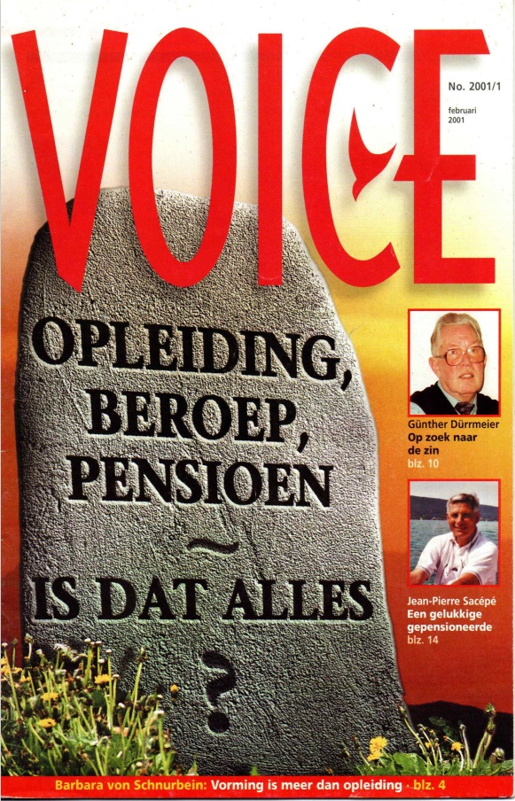 Front Page of Dutch VOICE 2001/1