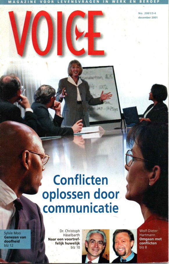 Front Page of Dutch VOICE 2001/3-4